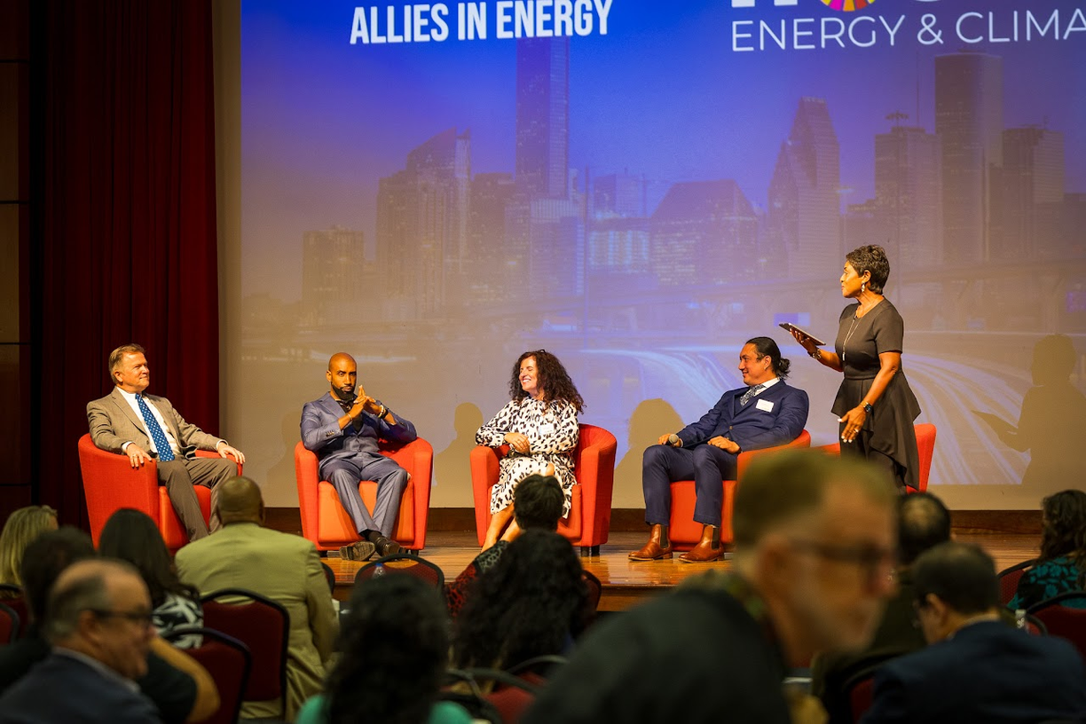 Panel on stage at 2024 HECW