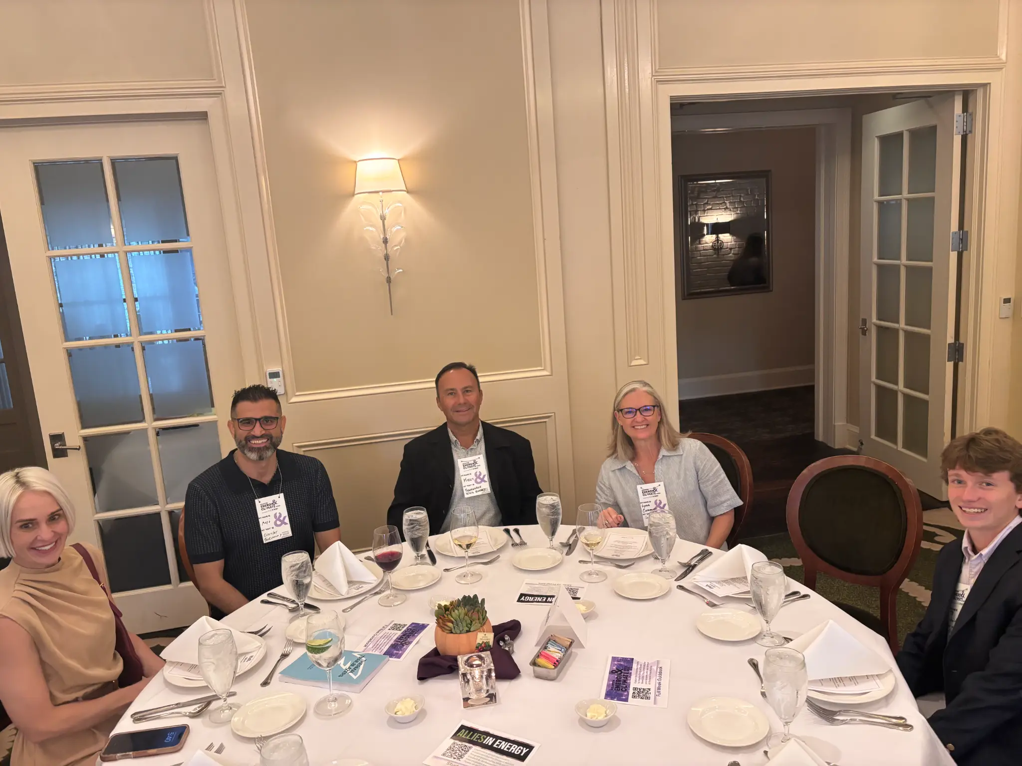VIP Dinner table at 2025 HECW